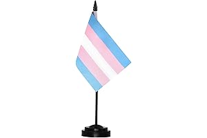 Anley Trans Pride Transgender Deluxe Desk Flag