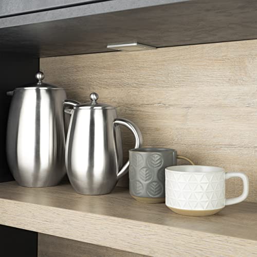 Café Olé BFD Cafetière, doppelwandiger Körper aus Edelstahl 18/10 und Siebfilter, satinierte Oberfläche… – Ansicht 5