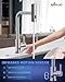 APPASO Touchless Kitchen Faucet with Pull Down Sprayer, Waterfall Motion Sensor Kitchen Sink Faucet Touchless, Brushed Nickel Stainless Steel Single Handle Hands-Free Sink Faucet