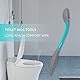 Toilettenhilfsmittel für Bodenwischer, Komfortwischtuch für lange Reichweite, Toilettenpapierhilfsmittel für lange Reichweite, 15-Zoll-Toilettenpapier oder angefeuchtete Tücher