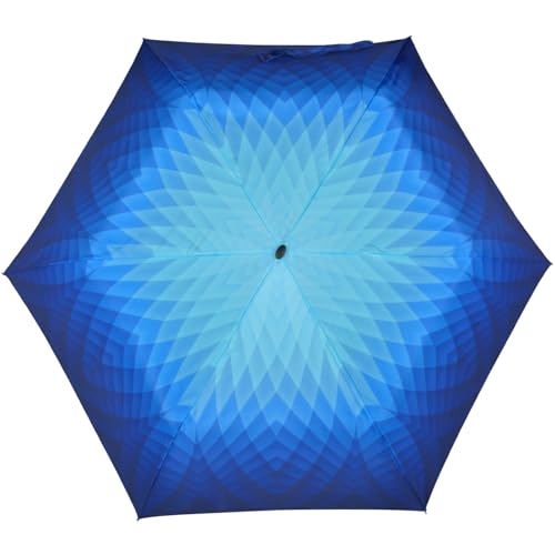 Parapluie pliant Doppler Carbonsteel mini slim bleu compact
