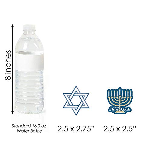 Big Dot Of Happiness Happy Hanukkah - Dessert Cupcake Toppers - Chanukah Clear Treat Picks - Set Of 24 #TOP4