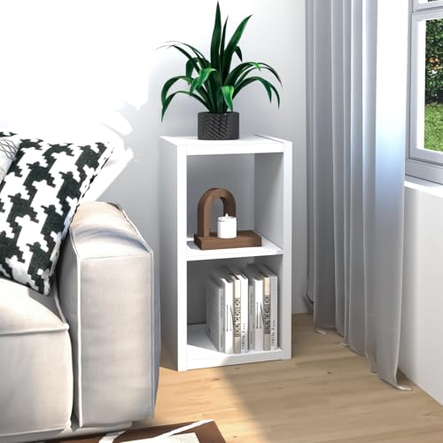 Endearing Limons【2026 Wooden Thick Border】 2 Cube Shelf Storage Organizer with Anti-Tipping Kits + Reversible Open Back Bookcase (11 x 11 Unit Cell White) by Endearing Limons - Image 9