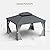 Domi 12'x14' Hardtop Gazebo Canopy,Outdoor Aluminum Gazebo with Galvanized Steel Double Roof,Permanent with Drainage System,Curtain and Netting Included,Grey