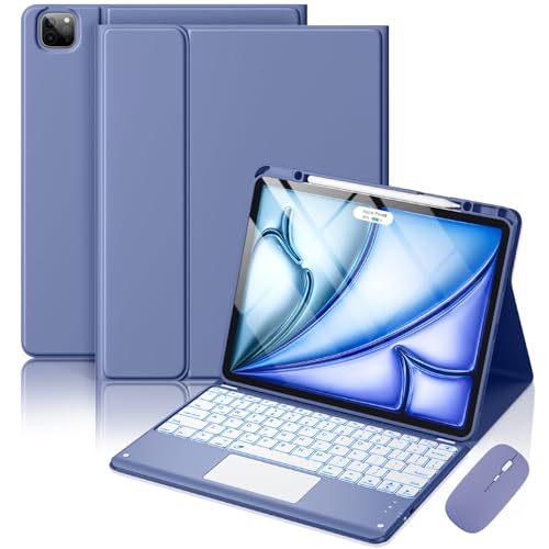 TianTa �L�[�{�[�h�P�[�X for iPad Pro 13�C���` (M5/M4) 2025/2024 �A�}�E�X�A�}�O�l�b�g���E�����C�����X�o�b�N���C�gBluetooth�g���b�N�p�b�h�L�[�{�[�h�A�y���z���_�[�t���A�f�B�[�v�p�[�v��