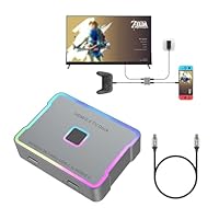 for Nintendo Switch TV Dock/USB-C to HDMI Adapter 4K@60Hz 2K@144Hz 1080P@120Hz/Metal RGB Dock/for Switch OLED/Steam Deck/Laptop