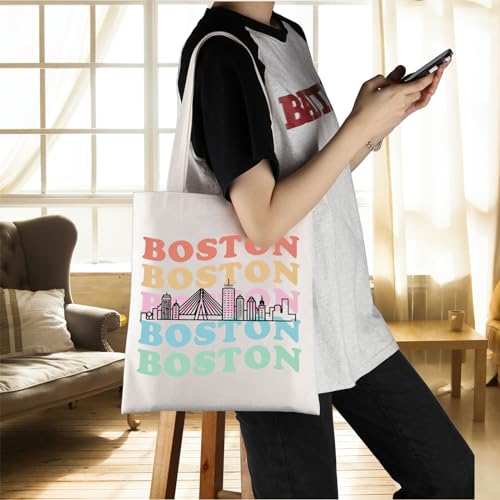 Bolso tote Boston Trip con diseño de skyline miniatura 6