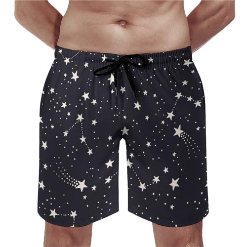 Swim shorts pour homme avec séchage rapide et motif galaxie