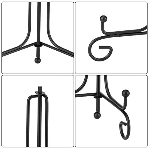 10 Pack Iron Plate Stands For Display, Plate Holder Display Stand, Easel Stands For Photo, Picture Frame, Decorative Plate, Dish, Book And Tabletop Art (Black, 6 Inch) #TOP6