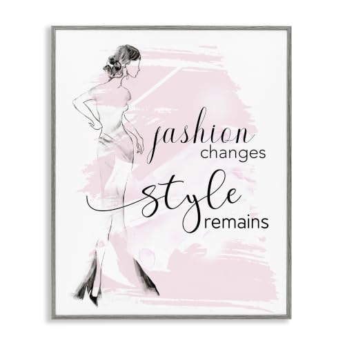 Glam Fashion Quote Woman, 16 x 20 Inch Framed Giclée Print