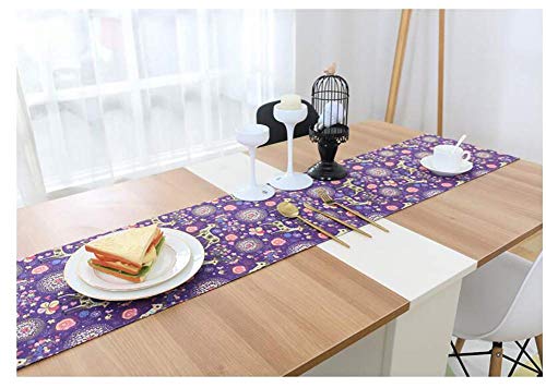 Nappe violette haut de gamme style américain pour table à manger