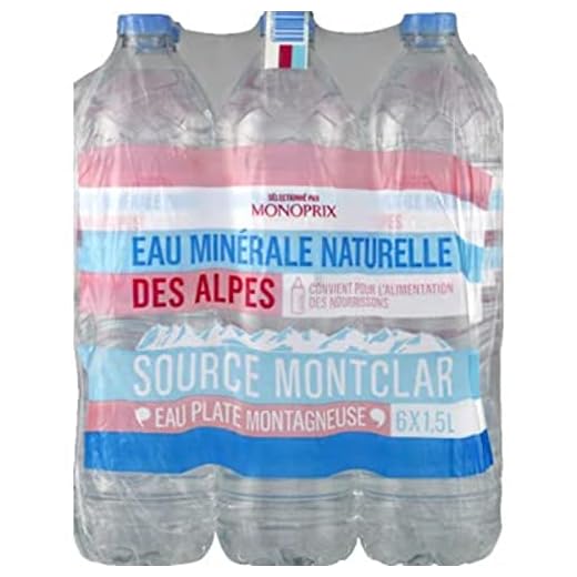 Monoprix Eau minérale des Alpes source Montclar - Les 6 bouteilles de 1,5 l