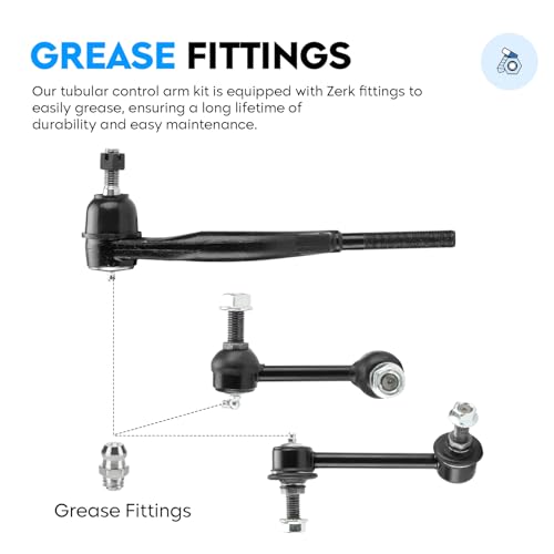 Front Upper Control Arm for Buick Rainier 04-07, Chevy SSR 03-06, GMC Envoy 04-07, Isuzu Ascender 04-08, Ball Joint + Tie Rod End & Sway Bar Link, Left & Right, Suspension Kit K640294 K640293 by Aeagle - Used condition - Image 3