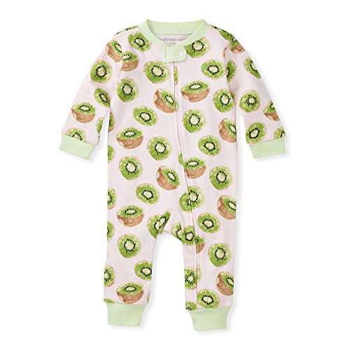 Image of Burt's Bees Baby baby-girls Sleep and Play Pjs, 100% Organic Cotton One-piece Romper Jumpsuit Zip Front Pajamas