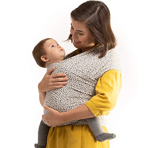 Image of Boba Baby Wrap Carrier Newborn to Toddler - Stretchy Baby Wraps Carrier Hands-Free Baby Carrier Wrap, Carrier Sling, Baby Carrier Newborn to Toddler 7-35lbs (Serenity Cobblestone)