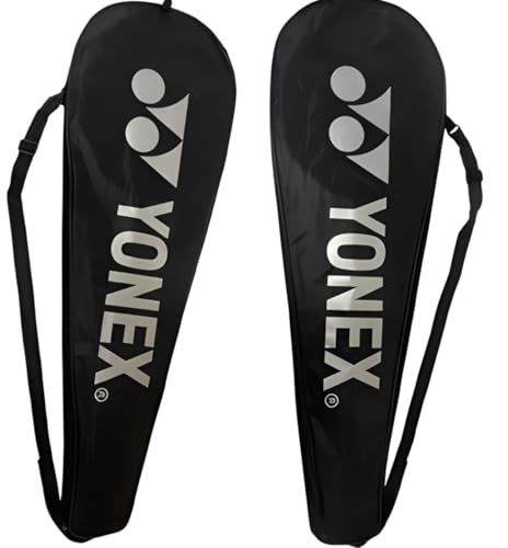 YONEX Badminton Racquet Cover, Black, Adjustable Shoulder Strap, Lightweight Protection Bag