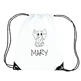 100% Polyester JOllipets Mary Turnbeutel Sport Tasche PGYM5733 – Design: Elefant
