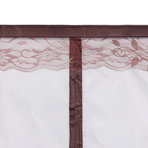 Floral Magnetic Insect Door Screen High Density Fly Bug Mosquito Mesh Curtain Top-to-Bottom Let Fresh Air in Automatically Shut Door Curtain - Image 4