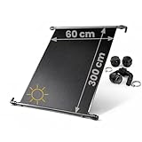 HAF® 1 panneau solaire 300 x 60 cm sans 3 voies   Tapis chauffant pour piscines jusqu'à 10 m³   Chauffage solaire extensible à volonté   Chauffage de piscine d'eau chaude avec chauffage de l'eau
