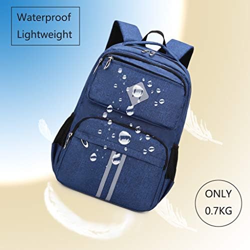 HOPYOCK-School Bags for Boys Girls Kids,Multi-Pocket Children School Backpacks with Reflective Design,Large Waterproof Teenage Boys Girls Bookbags Primary or Secondary School for Age 6-16