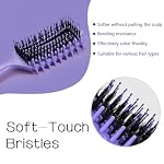 Curly Hair Brush,Curl Defining Brush for Effortlessly Defined Curls & Waves,Vented Hair Brush for Wet & Dry Hair,Women and Men,Reduces Frizz (Purple) - Image 3