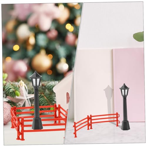 Clôture modèle pour diorama avec barrière décorative de jardin miniature - 3