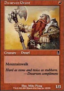 Magic The Gathering - Dwarven Grunt - Odyssey
