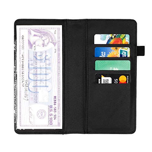 Checkbook Cover for Men & Women RFID Leather Check Book Holder Wallet2
