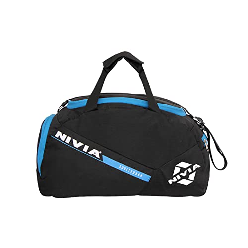 Image of NIVIA Sportspace 2.0 Polyester Gym Bag, Unisex Gym Bags, Adjustable Shoulder Bag for Men, Duffle Gym Bags for Men, Sports Kit, Duffle Bags Travel,Capacity-18 litres