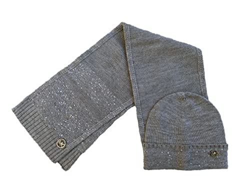 Michael Michael Kors Women`s Scarf And Hat 2 Piece Gift Set (Grey(539235C-052), One Size) #TOP8