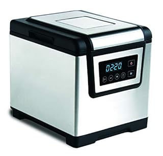 Maxxo SV06 Fornello Macchina con Sistema di Cottura Professionale Sottovuoto per Cottura Sous Vide Potenza 1200 W Volume 6 l Temperatura regolabile 25-85 C in Acciaio inossidabile