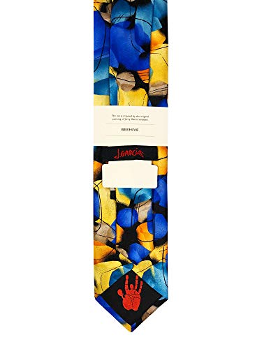 Jerry Garcia Men's Regular Necktie Bee Hive - Blue, Regular - 57 Inch #TOP3