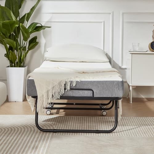 Mellcom GJHM001 Folding Bed With Mattress,Portable Rollaway Guest Bed thumb #7