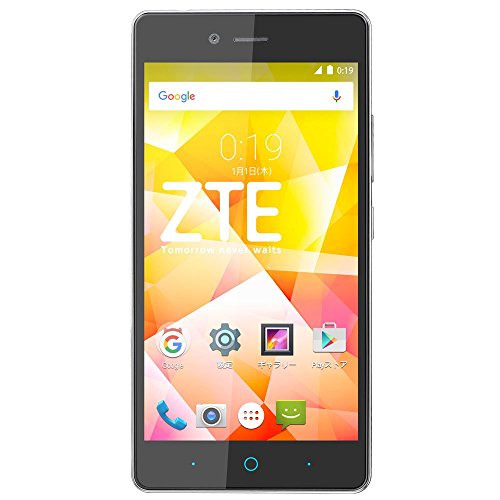 ZTE SIMフリースマートフォン ZTE Blade E01 ブラック BLADE E01 BK