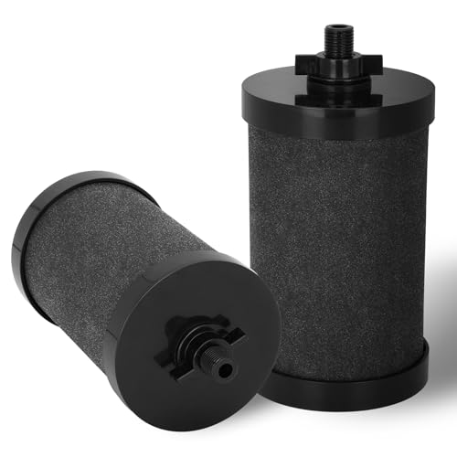 2387 Pro Black Filter NSF/ANSI 42 Certified for Alexapure 2387 Pro Filter Replacement 5 000 Gallon Throughput Capacity Compatible with Alexapure Water Filtration System - 2 Pack Black