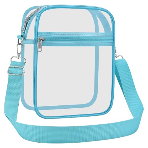 Image of USPECLARE Clear Purse Stadium Transparent Messenger Bag Stadium Approved for Men and Women Clear CrossBody Bag