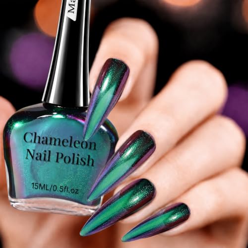 Major Dijit Chrome Nail Polish, Color-Shifting Holographic Finish