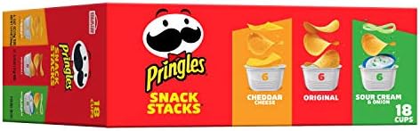 Pringles, Potato Crisps Chips, Variety Pack, 12.9oz Box (18 Count)