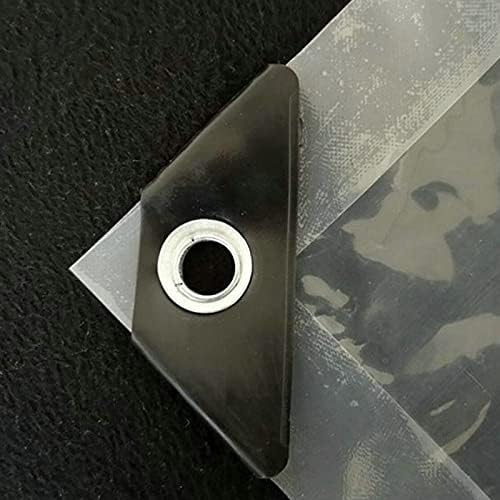 VIGAN Transparent PVC Tarpaulin Tent Cover Windows Windproof Waterproof Garden Tarp (2MX6M)