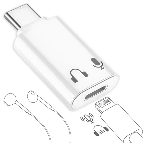 ライトニング タイプc 変換【2026新版】usb c 変換アダプタ タイプc イヤホン音声通話 マイク リモコン機能をサポート TPE素材 軽量で携帯に便利 iPhone17/16/15に対応（充電およびデータ転送は非対応）
