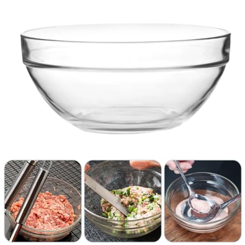 Toyvian Set de 2 Tazones de Vidrio 20 cm para Cocina miniatura 6