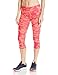 New Balance Womens Printed performance Capri, Guava, Medium