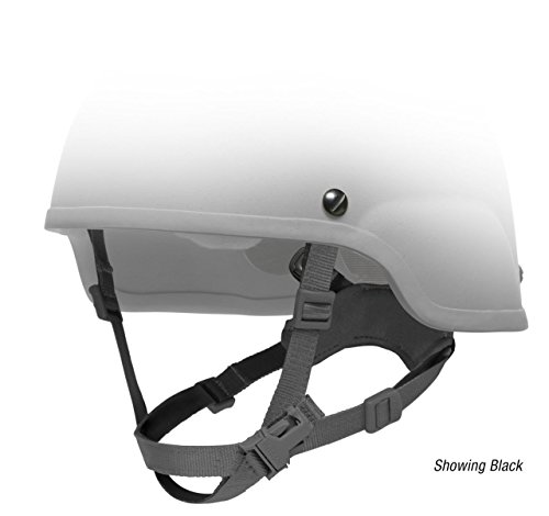 DLP Tactical 4 Point Heavy Duty X Suspension System for ACH/MICH/Fast/Crye AirFrame and Similar Combat Helmet (Black)