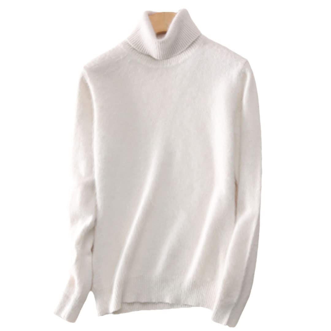 Disimlarl Pull à col roulé doux pour femme - En cachemire - Pour l'automne
