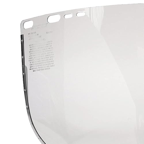 Miniatura 5 de Jackson Safety Ventana protectora facial para casco de seguridad Jackson, 9 x 15.5 x 0.04 pulgadas, acetato encuadernado de aluminio, transparente