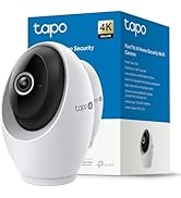 Tapo C260 - Cámara de vigilancia WiFi Interior, Seguridad doméstica, 4K 8MP 360°, detección AI, g...