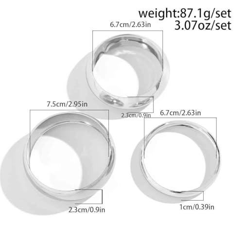 Sora Tuki Chunky Gold Bangle Bracelets for Women Thick Gold Cuff Bracelets Big Silver Chunky Bracelet Large Wide Wrist Statement Silver Bracelet for Women Fashion Trendy Jewelry3