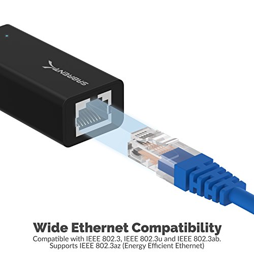 Image of Sabrent USB Type-C to Gigabit Ethernet Adapter 10 /100 /1000 Mbps for MacBook, Mac Pro, Mini, iMac, XPS, Surface Pro, Notebook Pc and More (NT-UBCG)