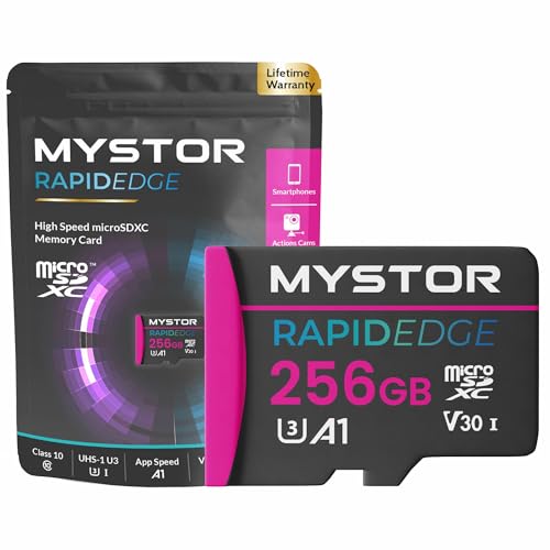 Mystor 256GB Micro SD Memory Card for DJI Drone Mavic, Mini, Air, Pro, 2, 3, 4, 2S, 3S Flip Micro SD Card for Drone DJI Memory Card for Mavic 3 Pro,...