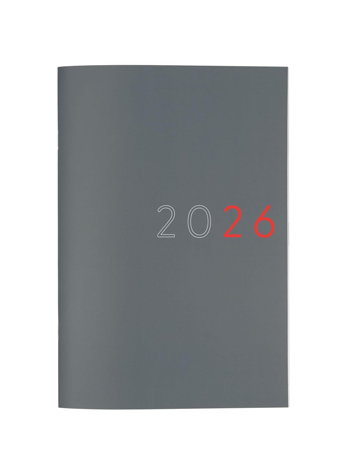 Finocam Planner Month to View 2026, January-December (12 Months), Grey, International, Model 625535026